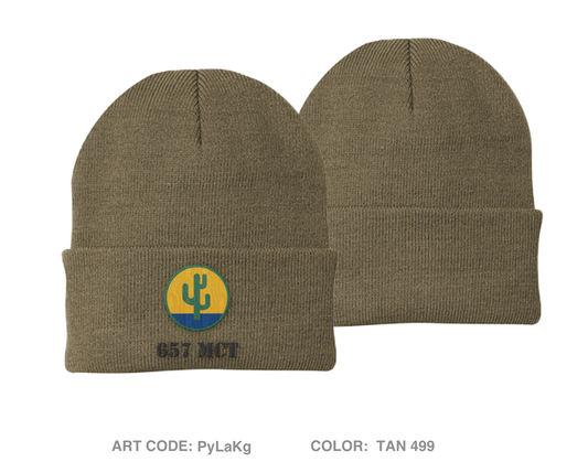 657 Mct Embroidered Knit Beanie - PyLaKg
