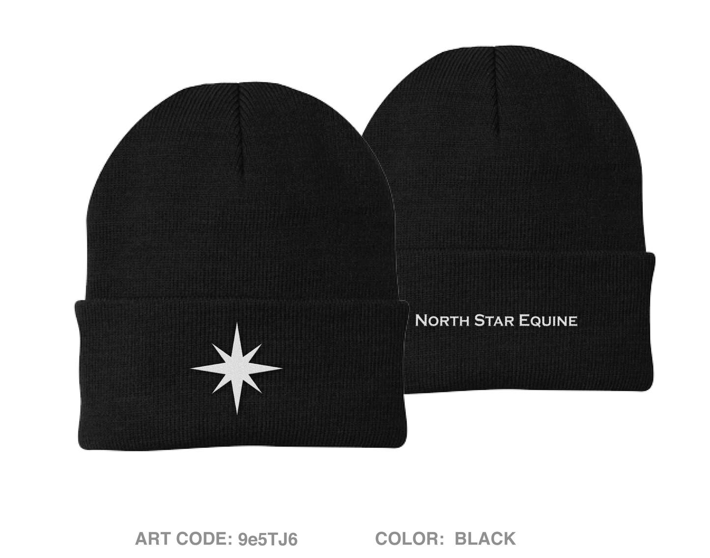 North Star Equine Embroidered Knit Beanie - 9e5TJ6