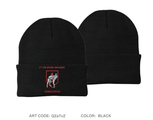 1ID Combatives Embroidered Knit Beanie - QZaTvZ