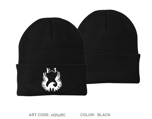 E Co, 2BN, 3REG, USCC Embroidered Knit Beanie - eQ5yBC