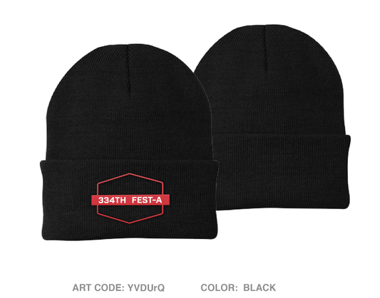 334th FEST-A Store 1 Embroidered Knit Beanie - YVDUrQ