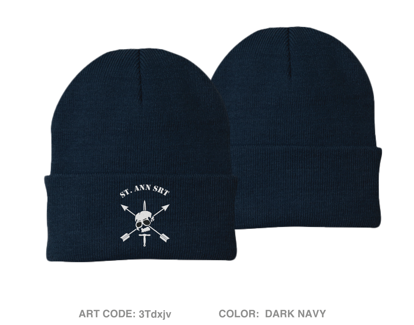 St. Ann Multi-Jurisdictional SRT Embroidered Knit Beanie - 3Tdxjv