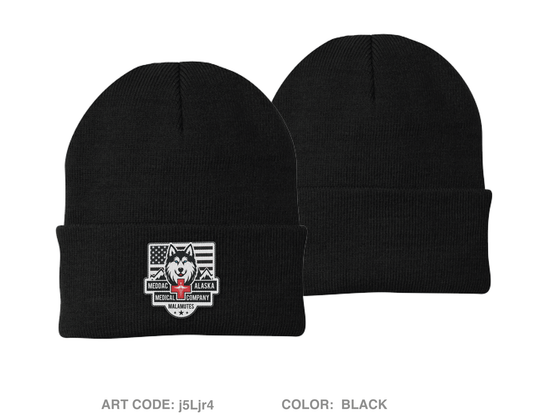 MEDDAC-ALASKA Embroidered Knit Beanie - j5Ljr4