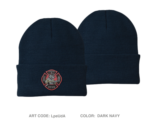 GTFD Station 2 Fundraising Collection Embroidered Knit Beanie - LpeUdA