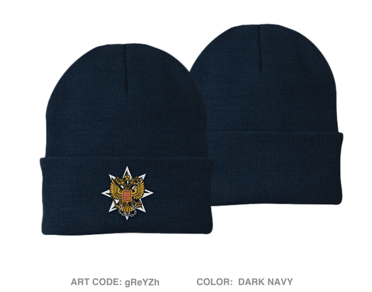 C-24 Embroidered Knit Beanie - gReYZh