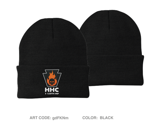 HHC/1-110 IN Embroidered Knit Beanie - gdFKNm