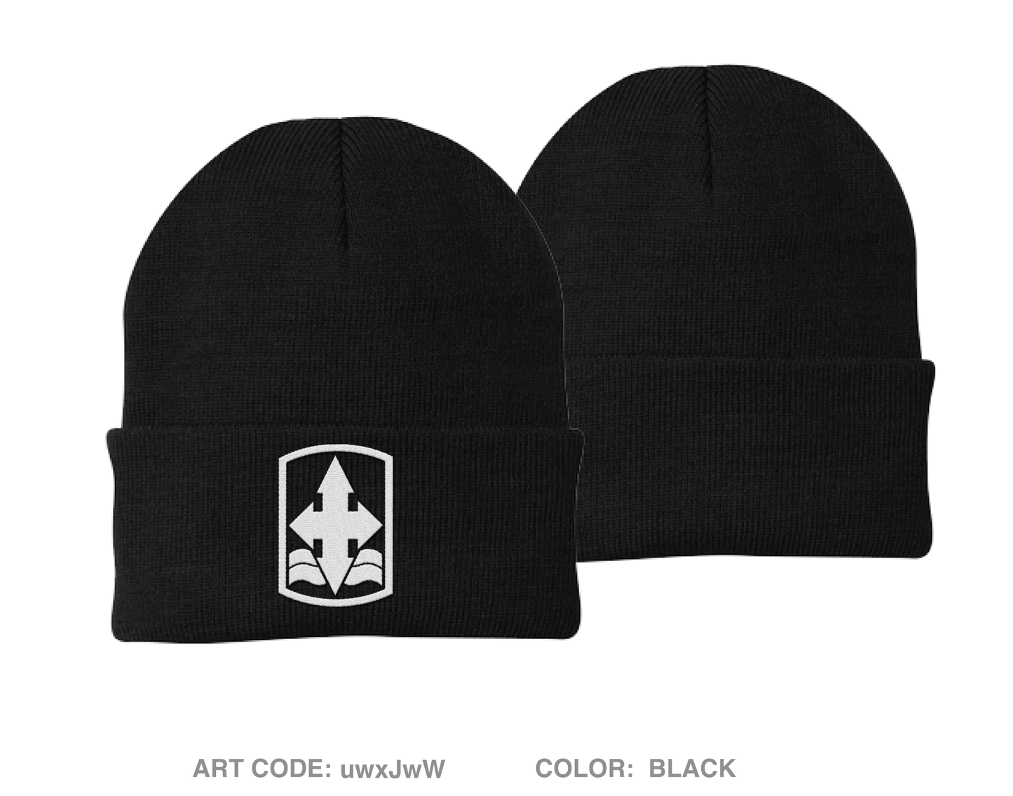 1-158 IN BN HHC Mortar Platoon Embroidered Knit Beanie - uwxJwW