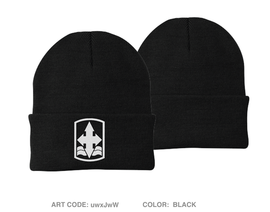 1-158 IN BN HHC Mortar Platoon Embroidered Knit Beanie - uwxJwW