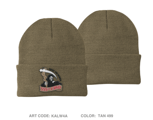 555th FRSD Embroidered Knit Beanie - KALW4A