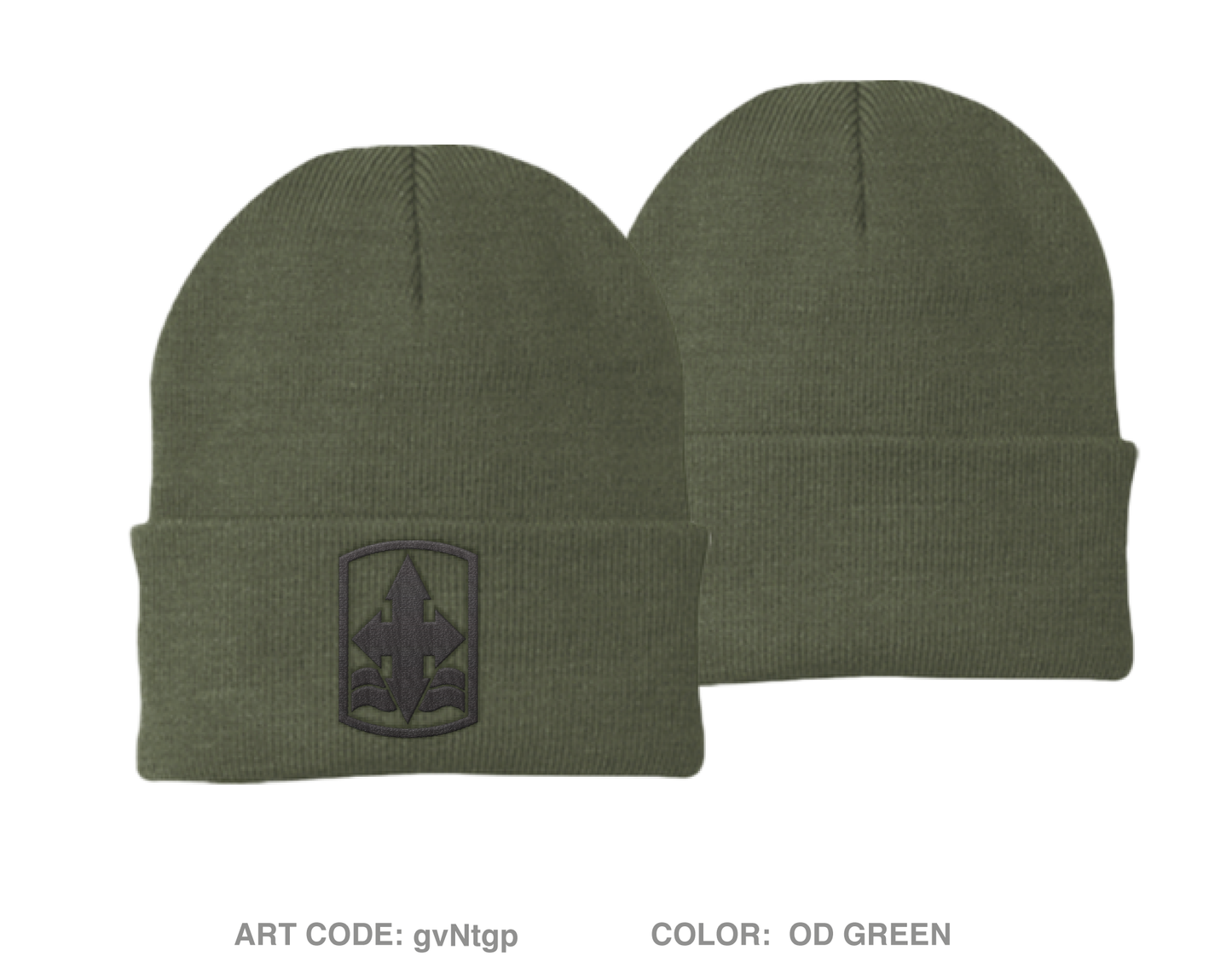 1-158 IN BN HHC Mortar Platoon Embroidered Knit Beanie - gvNtgp