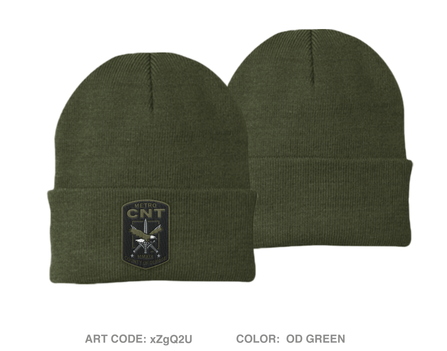 METRO CNT Embroidered Knit Beanie - xZgQ2U