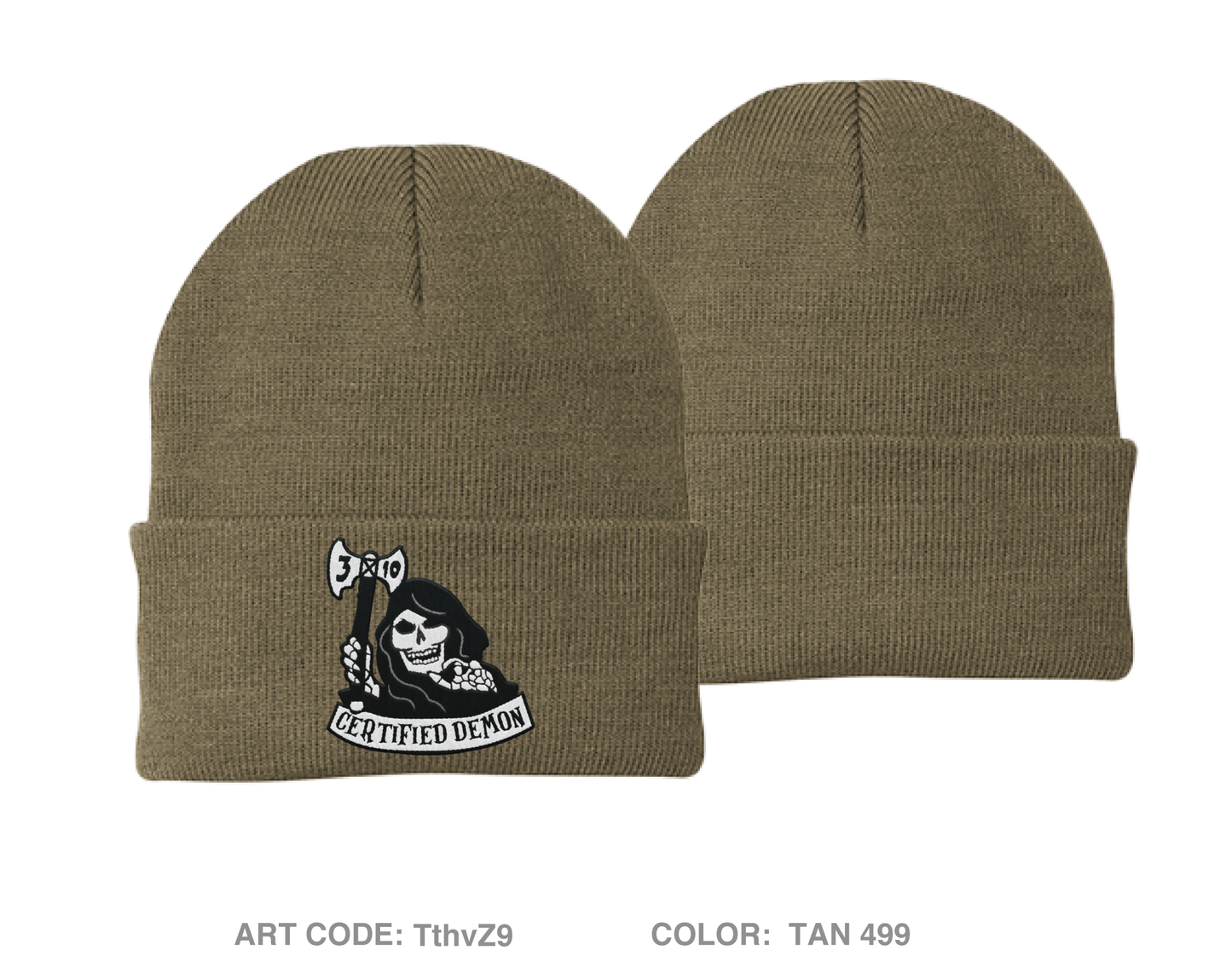 Eco 3-10 GSAB Embroidered Knit Beanie - TthvZ9