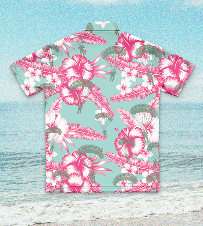 Emblem Party Series Core Men's SS Performance Party Shirt - Pink Paratroopers