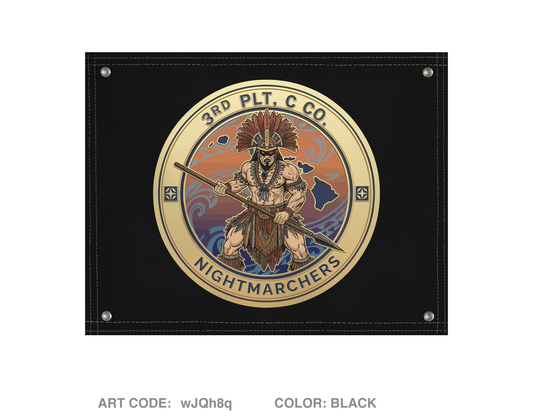 3PLT “Nightmarchers”, C Co, 2-21IN Banner Flag - wJQh8q