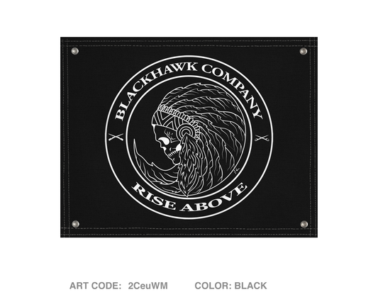 Blackhawk Company, 2-7 CAV, 3ABCT, 1CD Store 1 Banner Flag - 2CeuWM