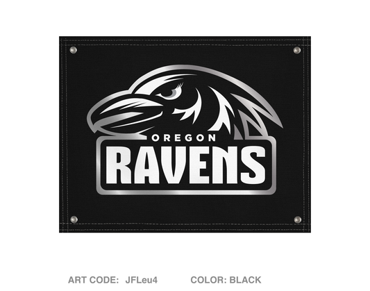 Oregon Ravens Football Fundraising Collection Banner Flag - JFLeu4
