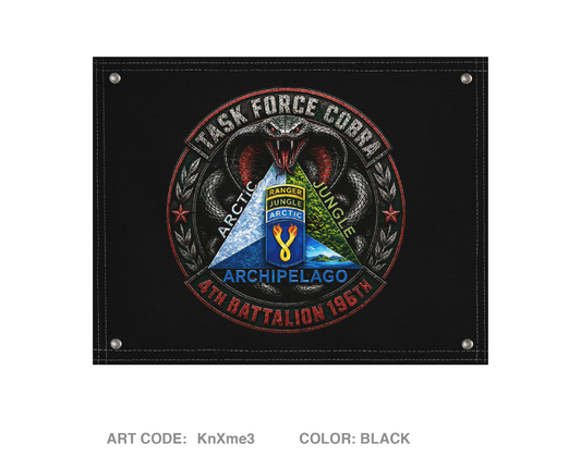 4TH BN 196th IN BDE Banner Flag - KnXme3