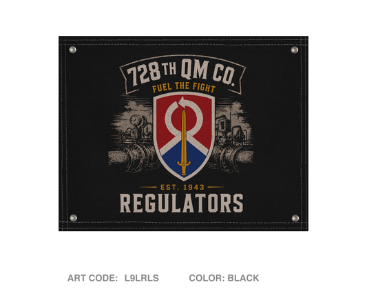 728th QM Co. Banner Flag - L9LRLS