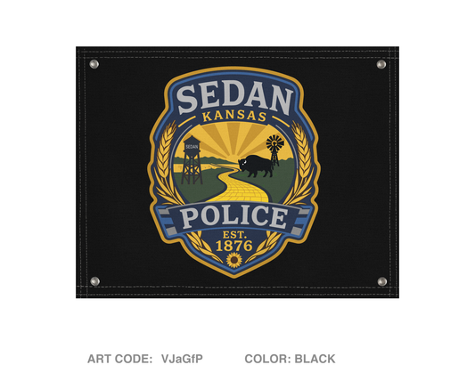 Chautauqau County Sheriffs Office/ Sedan PD Banner Flag - VJaGfP