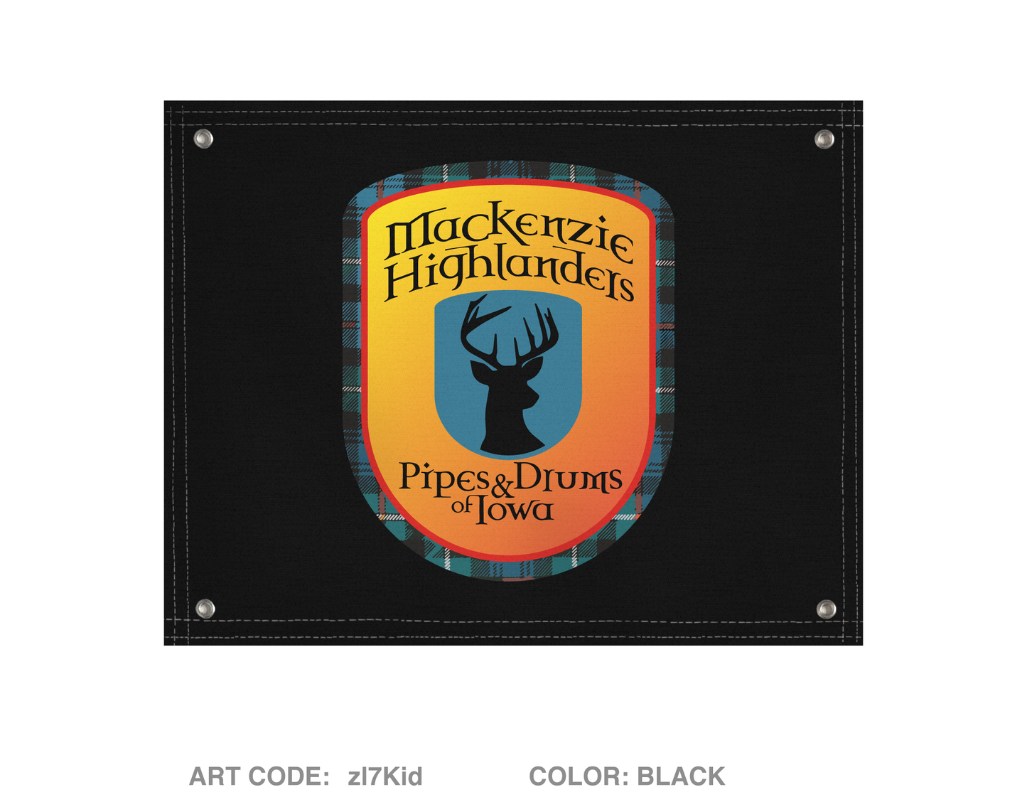 Mackenzie Highlanders Fundraising Collection Banner Flag - zl7Kid