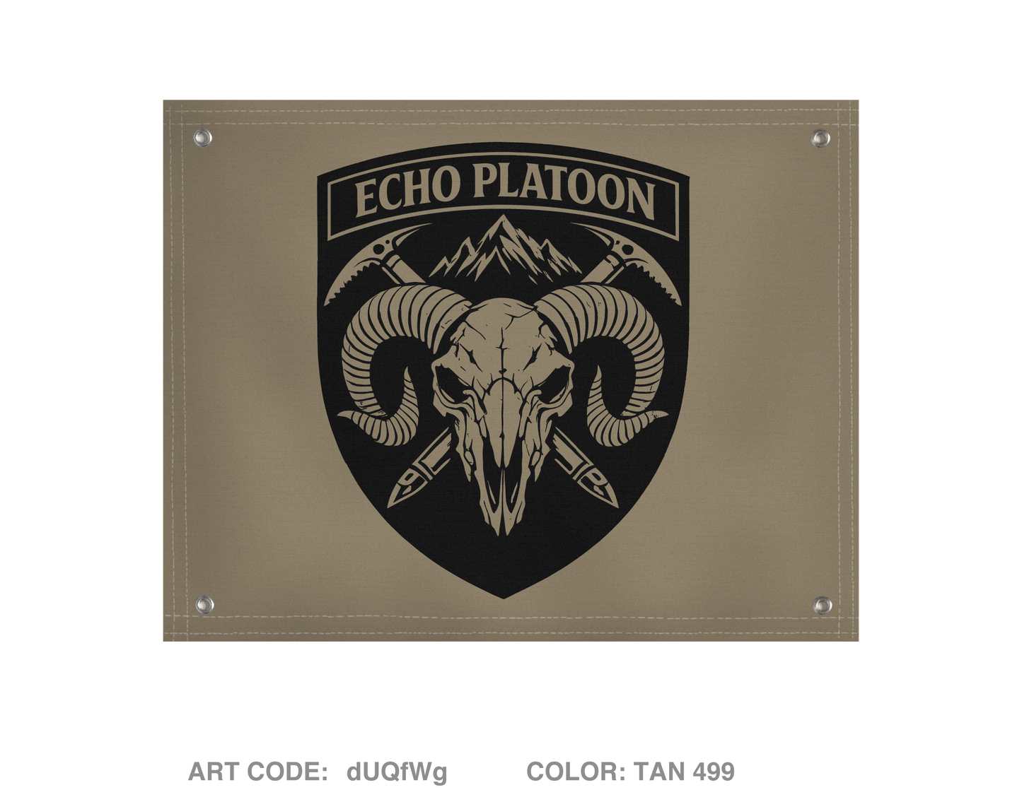 Echo Platoon Banner Flag - dUQfWg