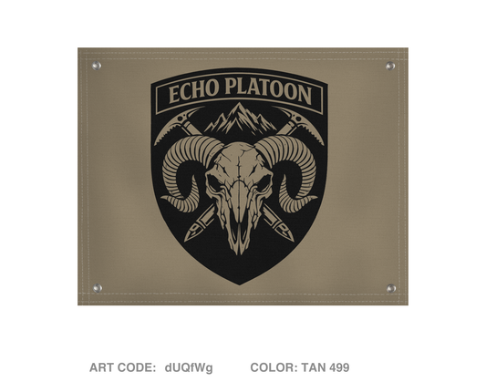 Echo Platoon Banner Flag - dUQfWg