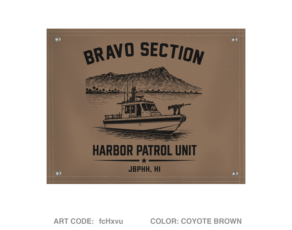 JBPHH HPU BRAVO SECTION Banner Flag - fcHxvu