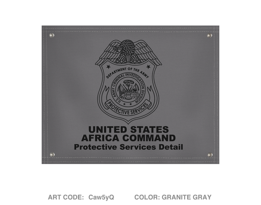 AFRICOM-PSD Banner Flag - Caw5yQ