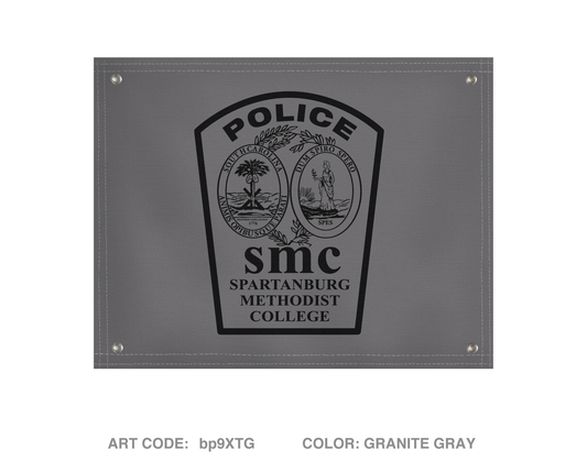 Spartanburg Methodist College Police Banner Flag - bp9XTG