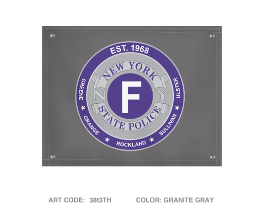 NYSP troop F communications Banner Flag - 38t3TH