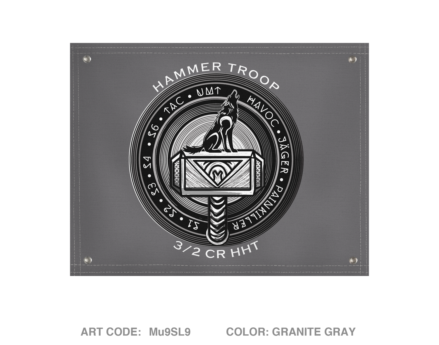 Hammer Troop, 3/2CR Banner Flag - Mu9SL9