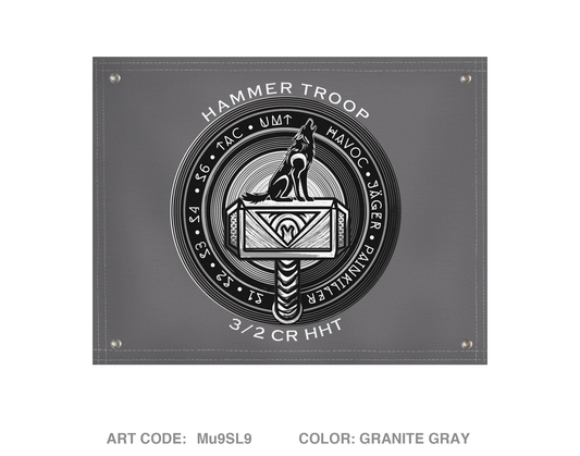 Hammer Troop, 3/2CR Banner Flag - Mu9SL9