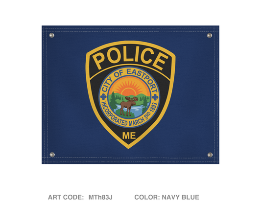 Eastport Police Department Banner Flag - MTh83J
