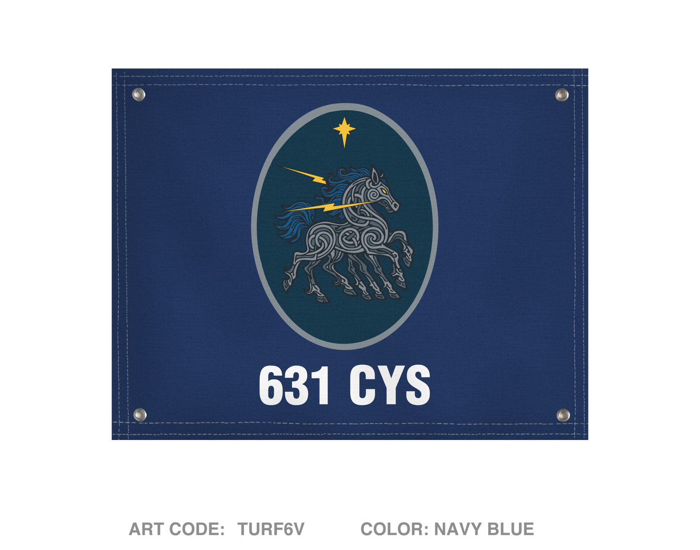 631 Cyberspace Squadron  Banner Flag - TURF6V