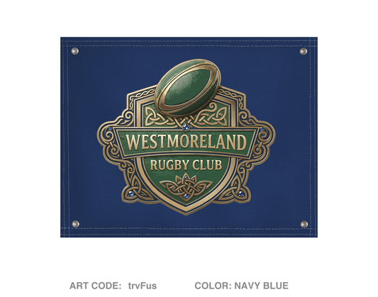 Westmoreland Rugby Club Banner Flag - trvFus