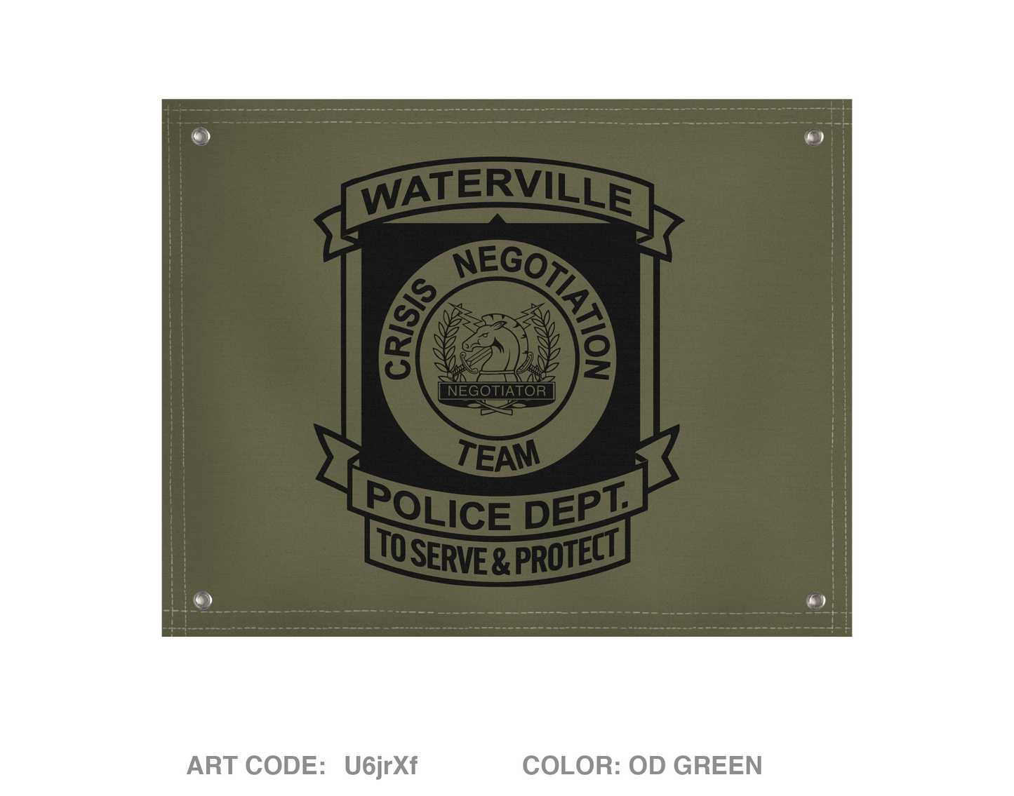 Crisis Negotiation Team Banner Flag - U6jrXf