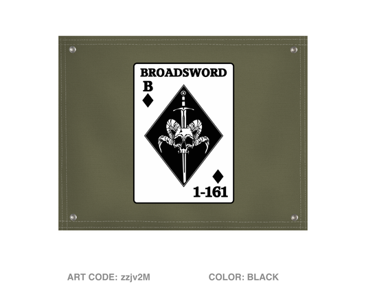 BOLD COMPANY, 1ST BN 161ST INFANTRY REGIMENT Banner Flag - zzjv2M