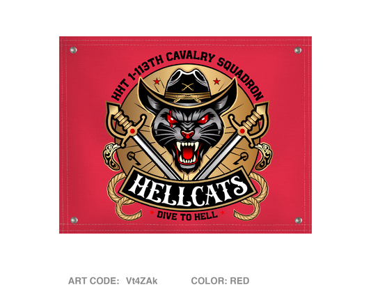 HHT/1-113 CAV Fundraising Collection Banner Flag - Vt4ZAk