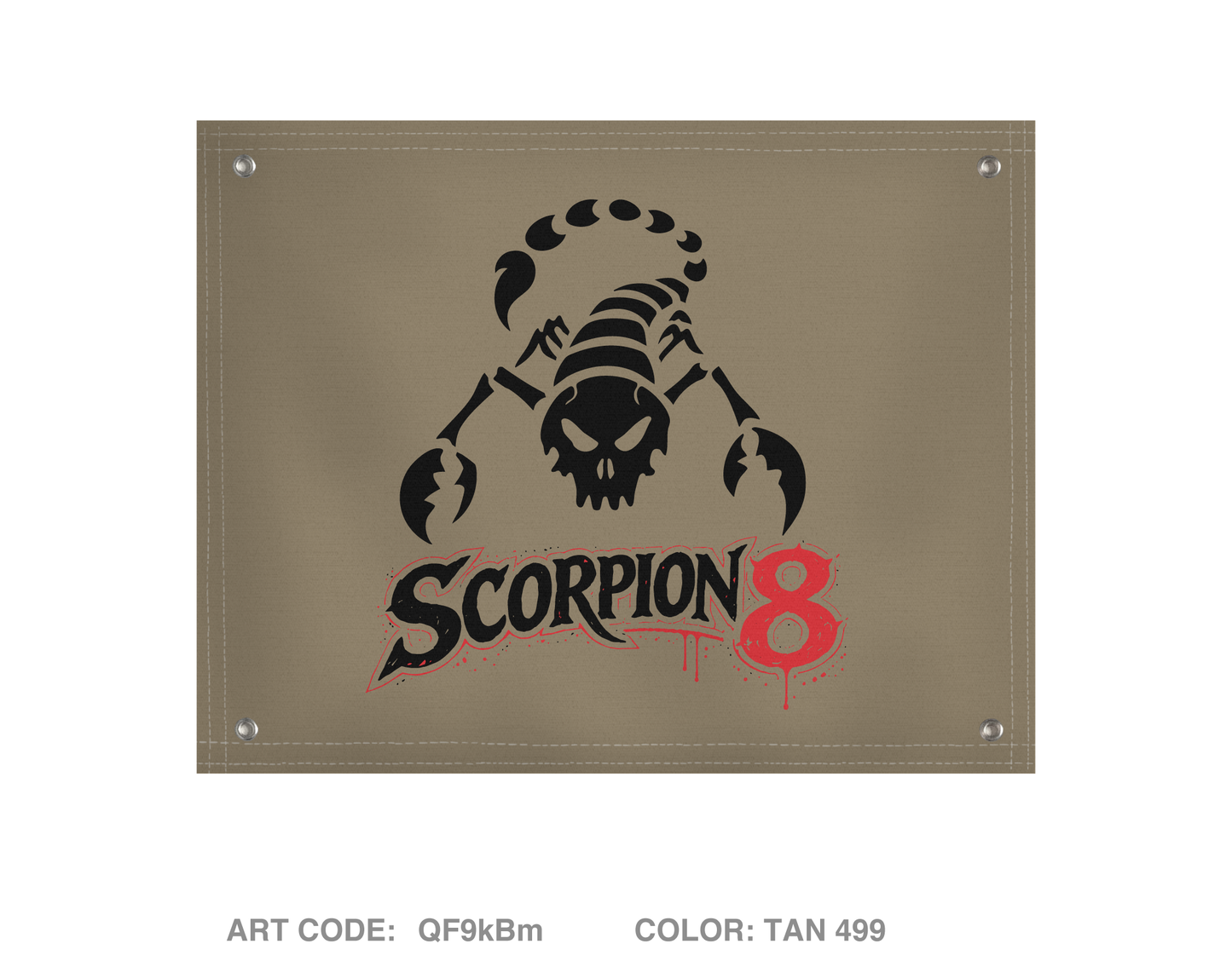 Scorpion 8 Banner Flag - QF9kBm
