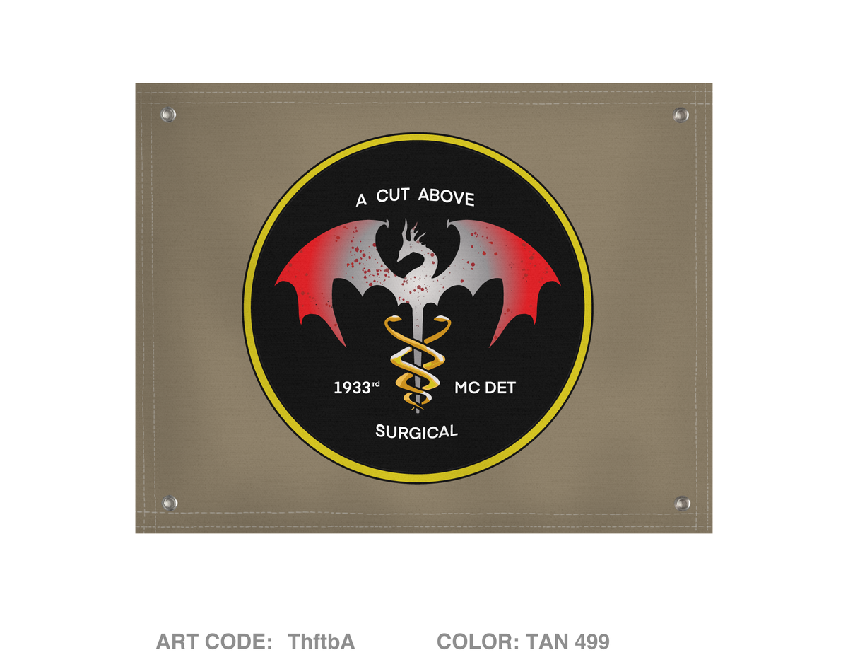 1933rd med det Fundraising Collection Banner Flag - ThftbA