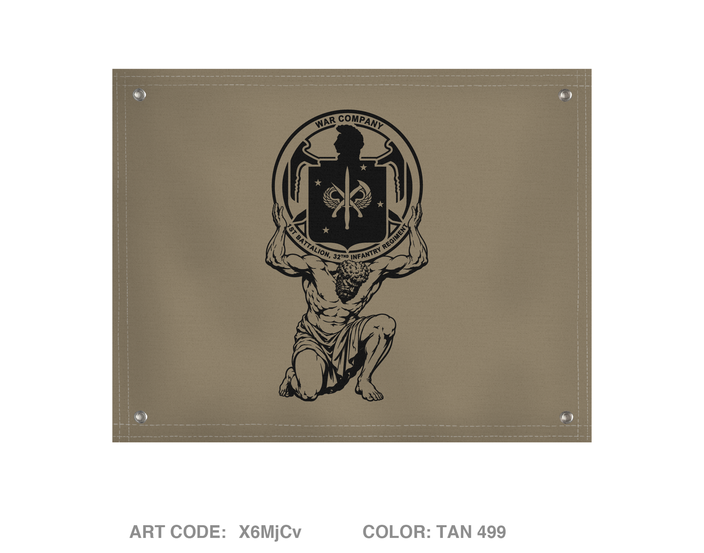 War company ATLUS PLT Banner Flag - X6MjCv