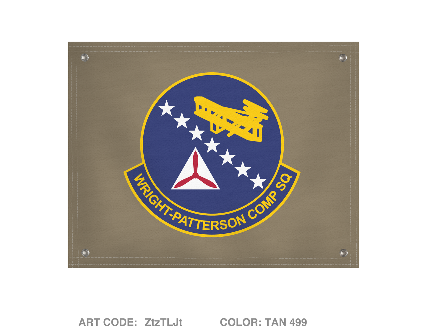 Wright-Patterson Composite Squadron Banner Flag - ZtzTLJt