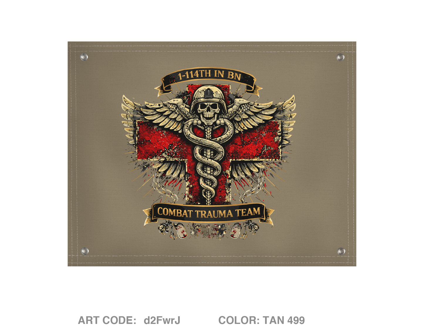 Combat Trauma Team Banner Flag - d2FwrJ