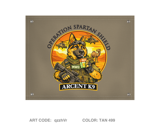 ARCENT K9 Banner Flag - qzzhVr