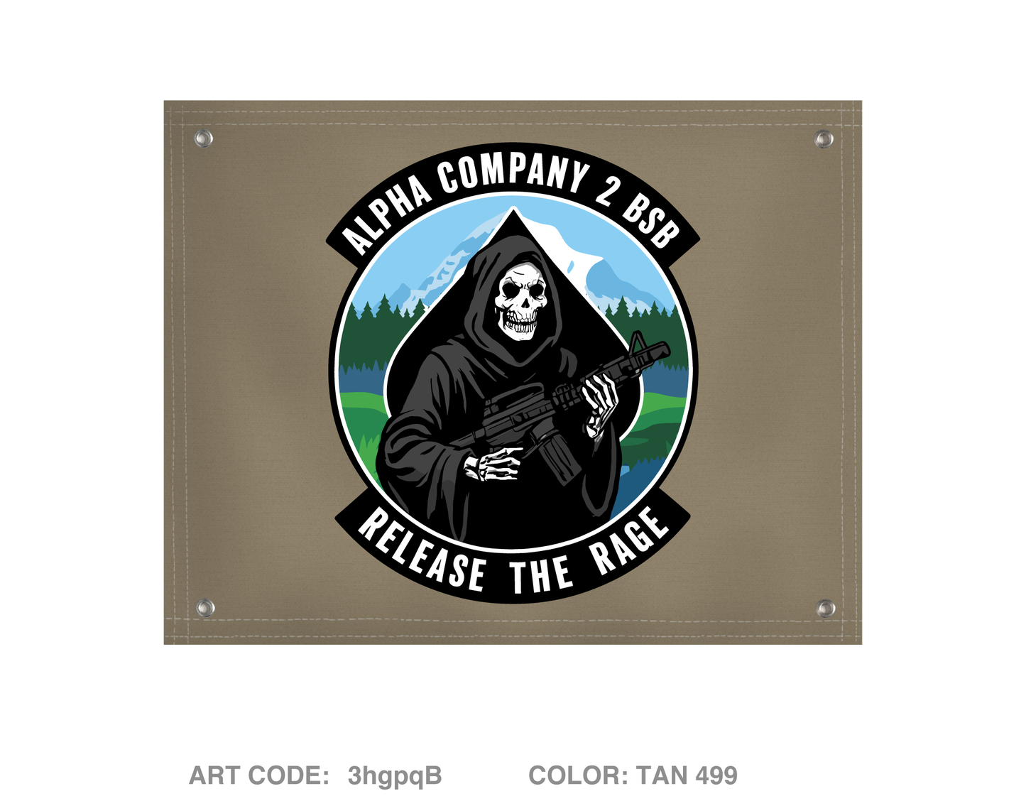 Alpha Company, 2D BSB Banner Flag - 3hgpqB