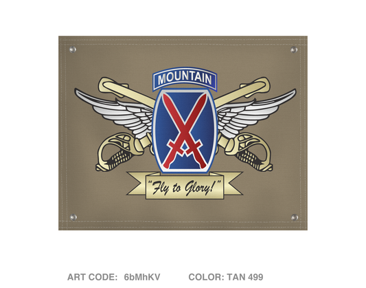 10th Combat Aviation Brigade Fundraising Collection Banner Flag - 6bMhKV