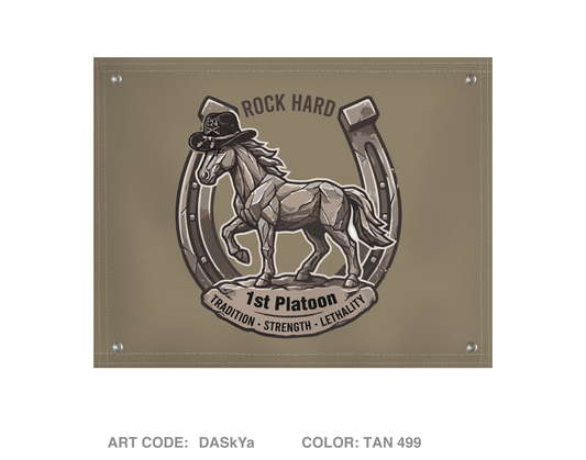 1st Platoon, Aztec Troop, 1-124 Banner Flag -DASkYa