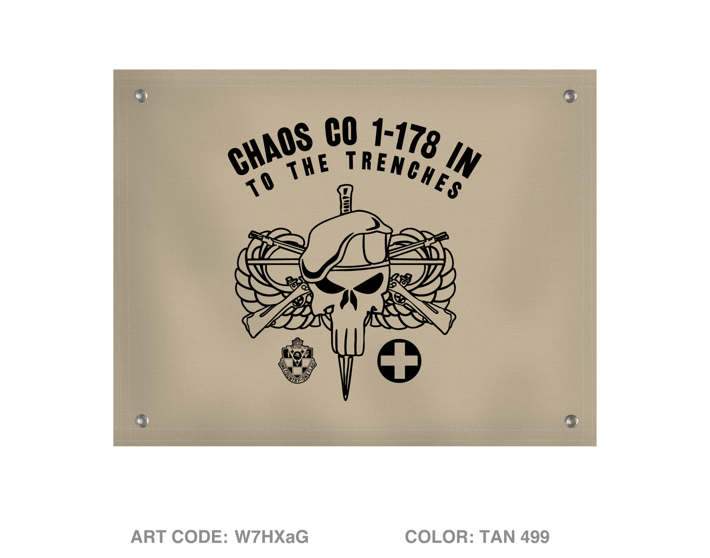 C Co 1-178 IN Banner Flag - W7HXaG