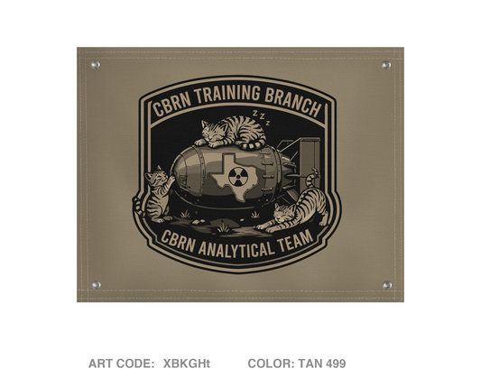 CBRN Training Branch Banner Flag - XBKGHt