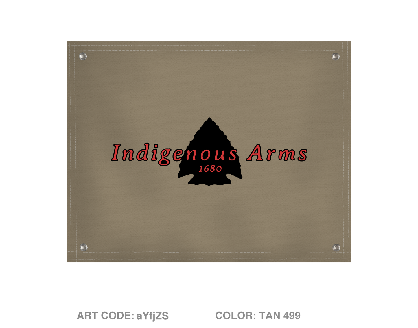 Indigenous Arms 1680 Training Banner Flag - aYfjZS